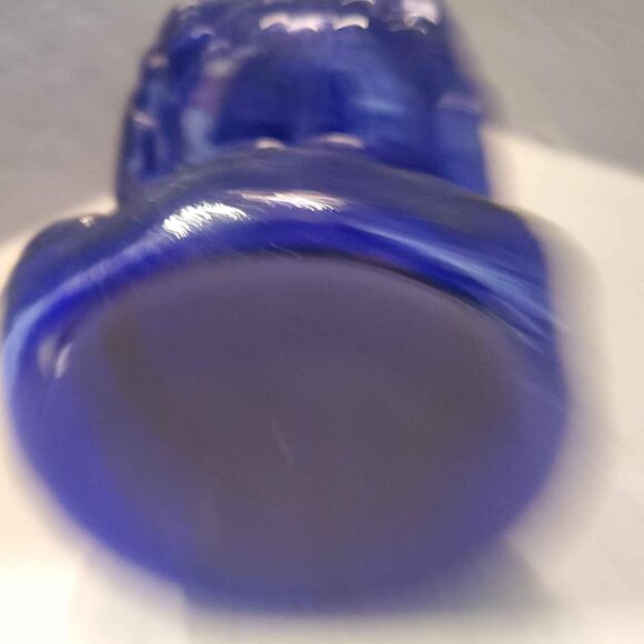 WC cobalt blue decanter 9 inch - Picture 3 of 4